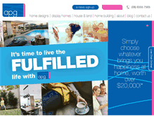 Tablet Screenshot of apghomes.com.au
